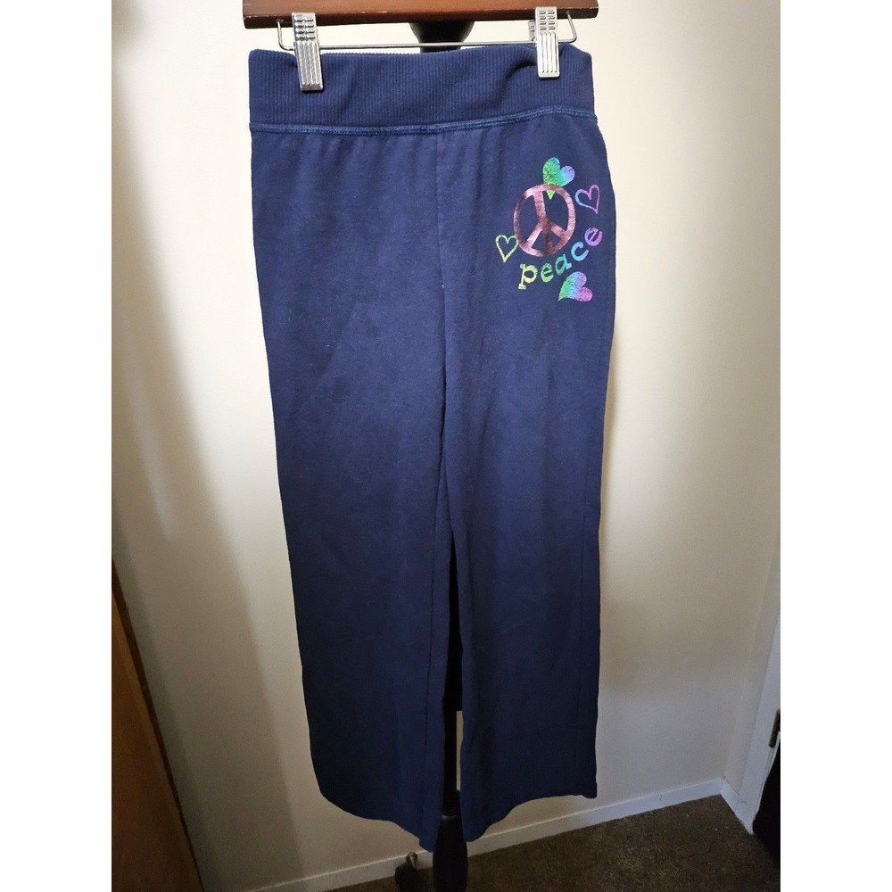 Girls sweatpants Hanes  size 7/8 Blue #103
